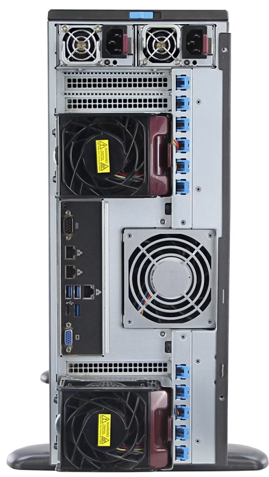 Сервер GPU Vekus «Кварк» Tower/5U (2x LGA4677, 8x HDD Bays, 4x GPUs)