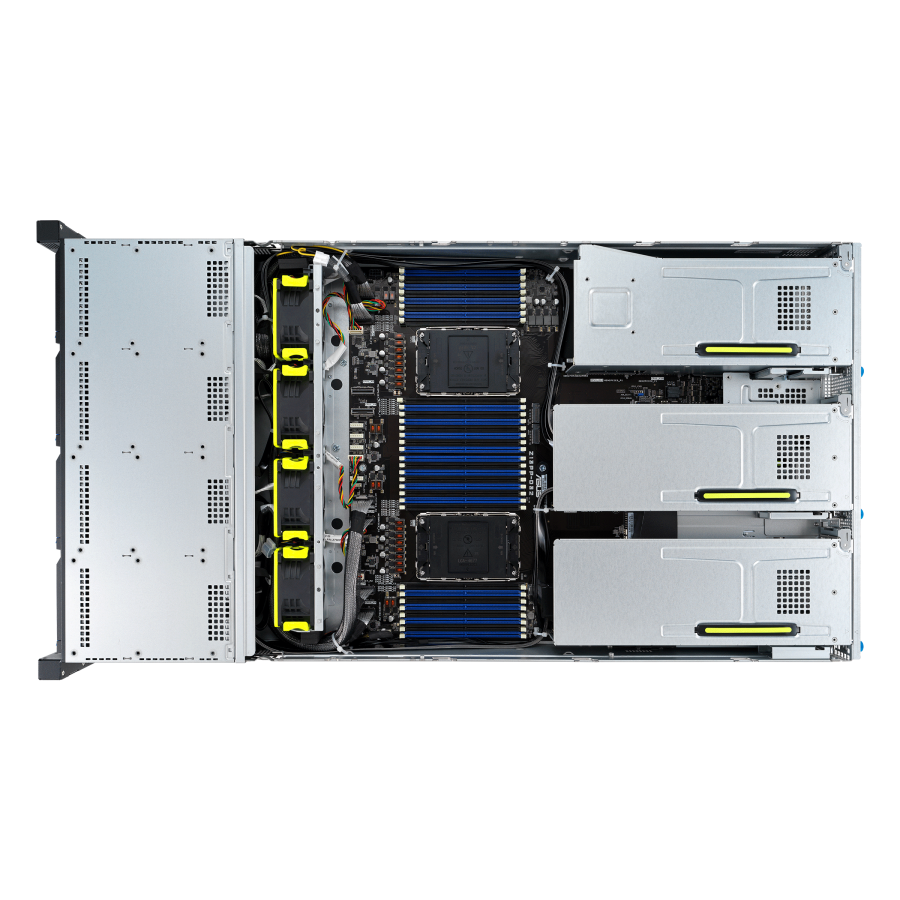 Сервер GPU Vekus «Кварк» 2U (2x LGA4677, 12x HDD Bays, 4x GPUs)